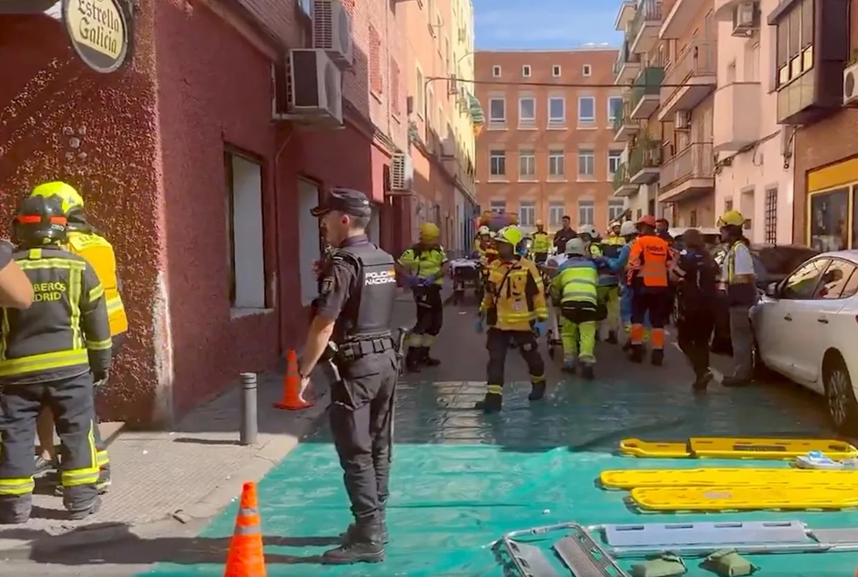 Un mort et 25 blessés dans une explosion au cœur de Madrid